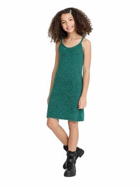 Art Class Fuzzy Green Dress